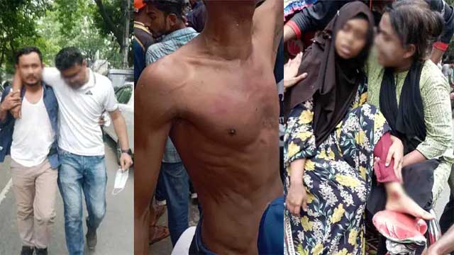 পুলিশি বাধায় থমকে ‘মার্চ টু যমুনা’ আহত বহু শিক্ষার্থী