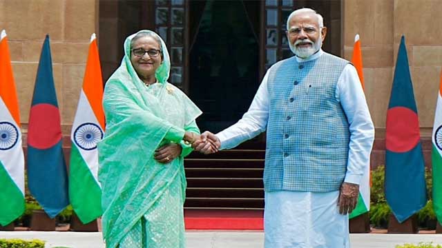 হায়দারাবাদ হাউসে মোদির সঙ্গে বৈঠকে প্রধানমন্ত্রী