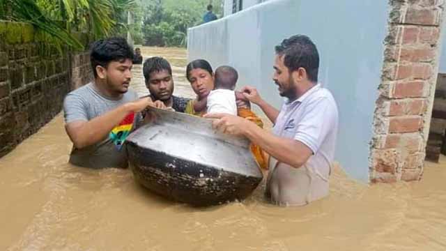 শেরপুরে বন্যায় ৩ জনের মৃত্যু, শতাধিক গ্রাম প্লাবিত